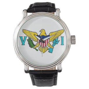Pulsera Reloj de la bandera de las Islas Vírgenes