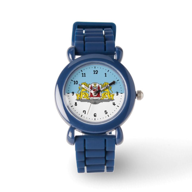 Pulsera Reloj de la bandera de Riga, Letonia (Anverso)