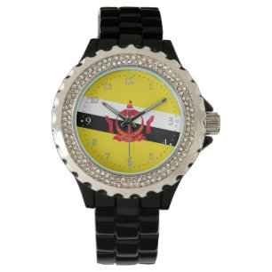 Pulsera Reloj de la bandera patriótica de Brunéi