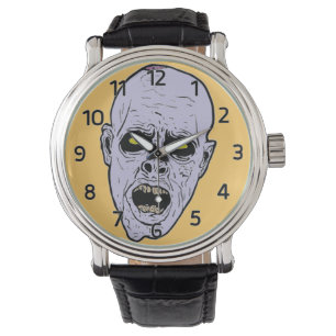 Pulsera Reloj de la cara del zombi
