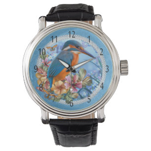 Pulsera Reloj de la correa de cuero del vintage del arte