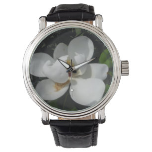 Pulsera Reloj de la floración de la magnolia