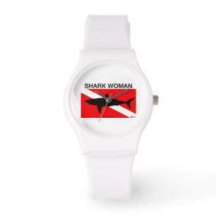 Pulsera Reloj de la mujer del tiburón