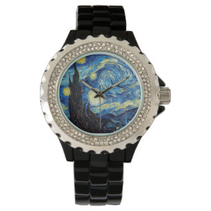 Pulsera Reloj de la "noche estrellada" de Van Gogh