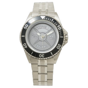 Pulsera Reloj de la placa del Barbell