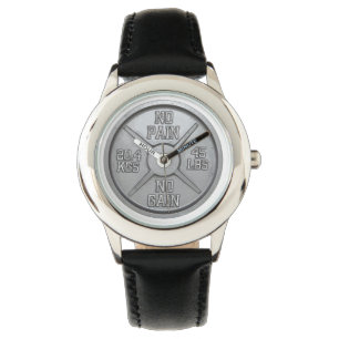 Pulsera Reloj de la placa del Barbell - ningún dolor