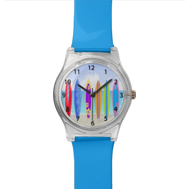 Pulsera Reloj de la playa de las tablas hawaianas (De cerca)