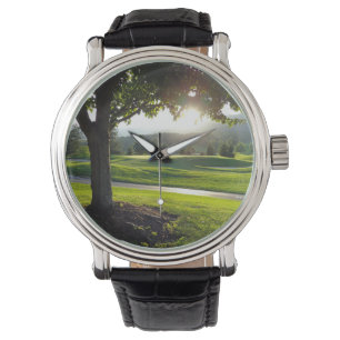 Pulsera Reloj de la puesta del sol del campo de golf