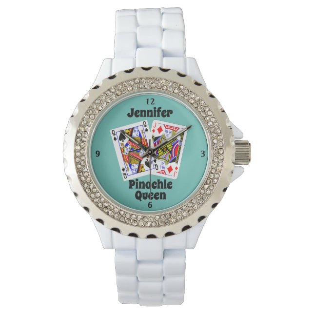 Pulsera Reloj de la Reina Pinochle (Anverso)