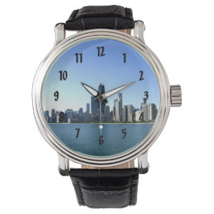 Pulsera Reloj de la silueta de Chicago