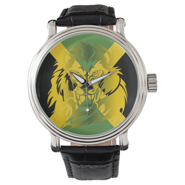 Pulsera Reloj de León Jamaicano (Anverso)