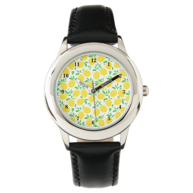 Pulsera Reloj de limón amarillo (Anverso)