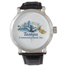 Reloj de logo de trompeta TCB