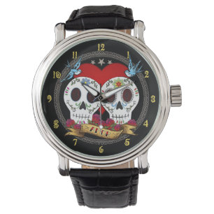 Pulsera Reloj de los cráneos del amor