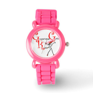 Pulsera Reloj de los niños del chica de Guyana