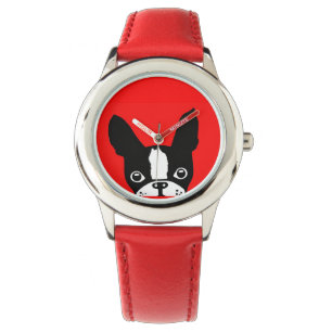 Pulsera Reloj de los niños del mirabel de Boston Terrier