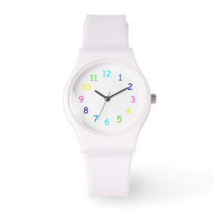 Pulsera Reloj de los números del arco iris