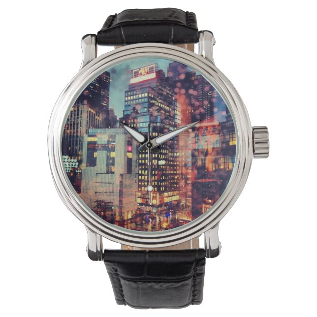 Pulsera Reloj de luces de NYC (Anverso)