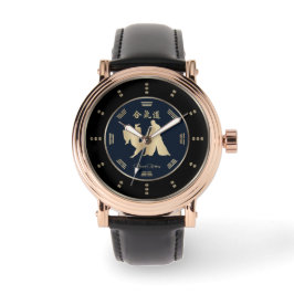 Pulsera Reloj de lujo de Aikido de oro