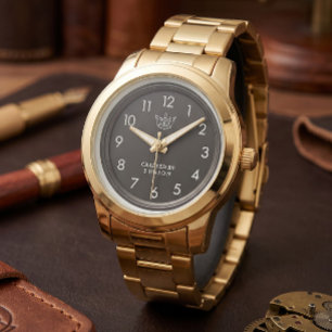 Pulsera Reloj de Lujo de Oro   Clásico Cronómetro Numérico