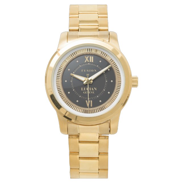 Pulsera Reloj de lujo de oro LUCIAN GENÈVE (Anverso)