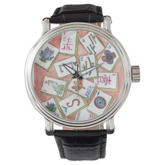 Pulsera Reloj de Mahjong melocotón