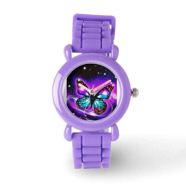 Pulsera Reloj de mariposa luminoso (Anverso)