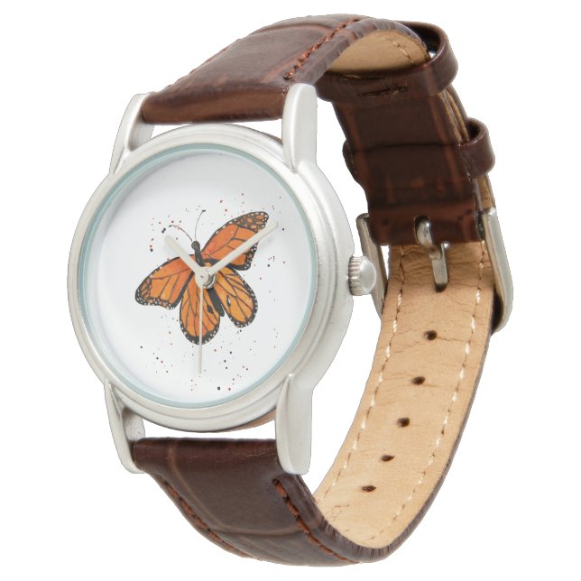 Pulsera Reloj de mariposa monarca (Angular)