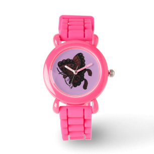 Pulsera Reloj de mariposa morada