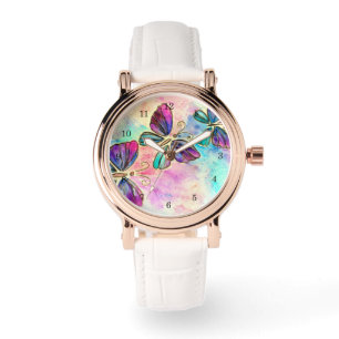 Pulsera Reloj de mariposa voladora colorida