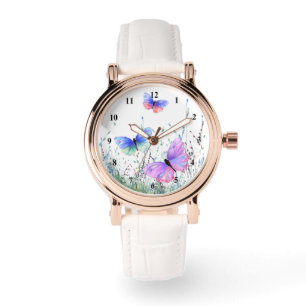 Pulsera Reloj de Mariposas Coloridas Volando Alegría de Pr