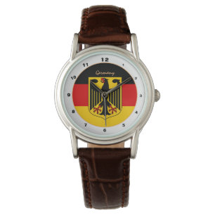 Pulsera Reloj de moda alemán, bandera alemana, águila / di