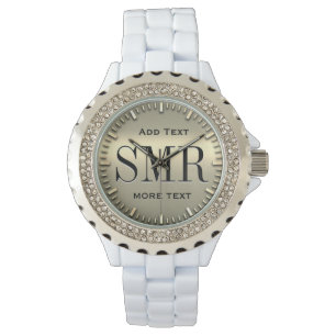 Pulsera Reloj de monograma