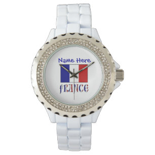 Pulsera Reloj de mujer personalizado sin rostro con la ban