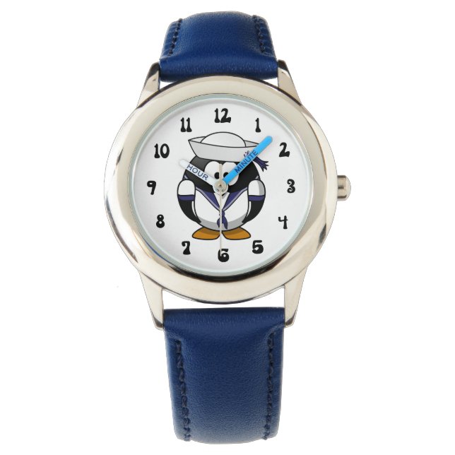 Pulsera Reloj de muñeca ajustable de PENGUIN para niños (Anverso)