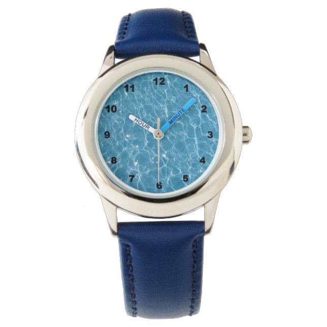 Pulsera Reloj de muñeca de acero inoxidable para piscina (Anverso)