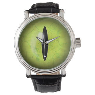Pulsera Reloj de muñeca de beisbol de ojos de serpiente ve