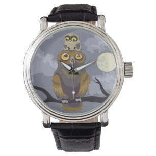 Pulsera Reloj de muñeca de búho y bebé