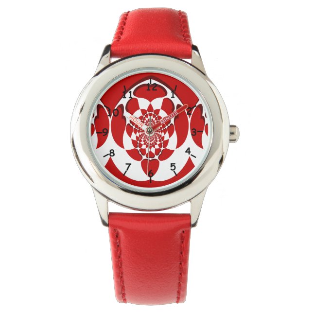 Pulsera Reloj de muñeca de corazón flotante (Anverso)