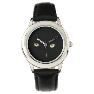 Pulsera Reloj de muñeca de gato negro de Halloween
