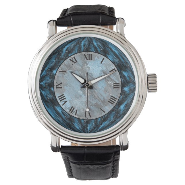Pulsera Reloj de muñeca de mármol azul de Sapphire (Anverso)