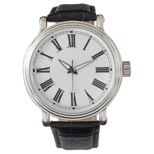 Pulsera Reloj de muñeca romana negra