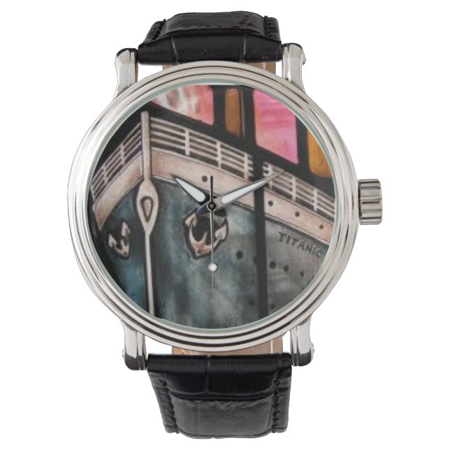 Pulsera Reloj de muñeca vintge con la proa del Titanic (Anverso)