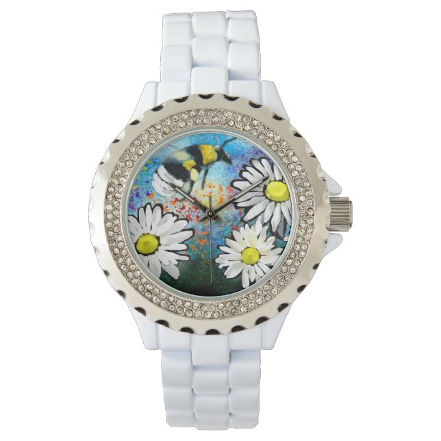Pulsera Reloj de muñecas - Abeja de burbujas y maricones (Anverso)