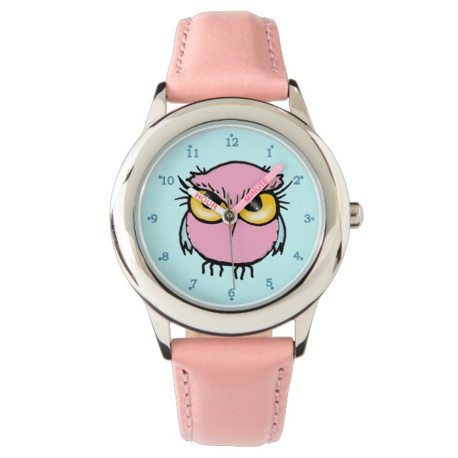 Pulsera Reloj de muñecas de búho de Chicas pequeños (Anverso)