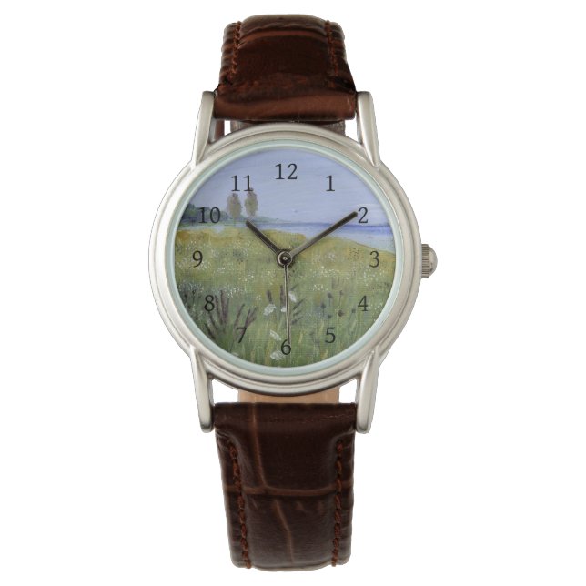 Pulsera Reloj de muñecas de flores silvestres (Anverso)