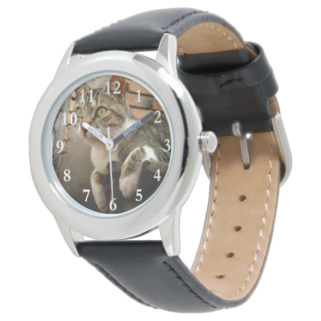 Pulsera Reloj de muñecas de gatos de tabla (Angular)