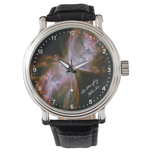 Pulsera Reloj de nebulosa de astronomía y mariposa, Hubble (Anverso)