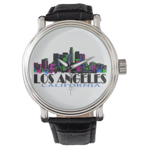 Pulsera Reloj de neón del horizonte de Los Ángeles