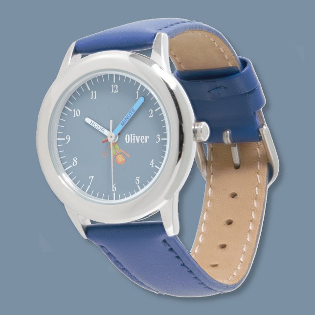 Pulsera Reloj de niño con mono de circo de dibujos animado (Subido por el creador)